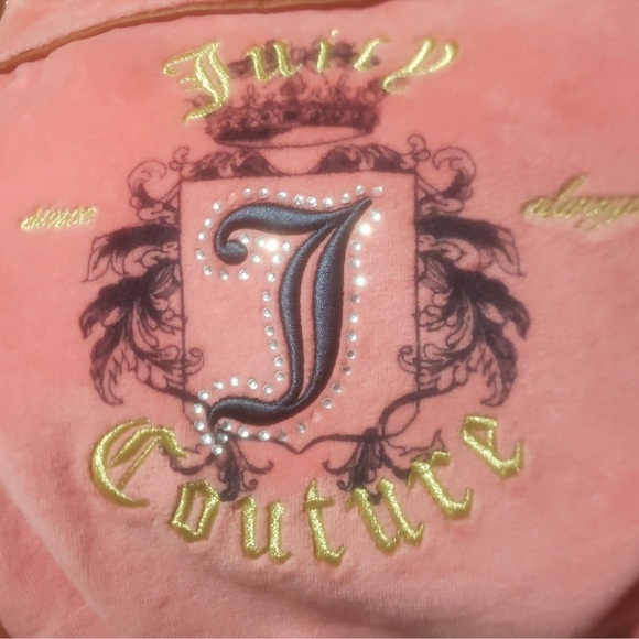 Vintage Juicy Couture Pink and Gold Shoulder Bag with Chain Straps - Picture 3 of 4